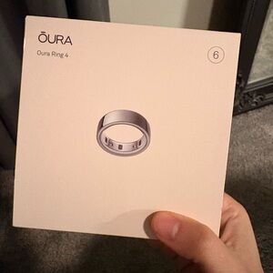 Oura Ring 4 in Silver- Size 6